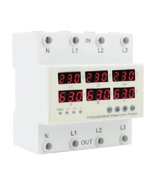 Реле контроля напряжения и тока РЕЛЕОН L+N; 230В AC; 63А, RV122823063 - выгодная - Товар на картинке можно купить.