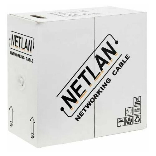 NETLAN Кабель для интернет-соединения, 305 м, серый