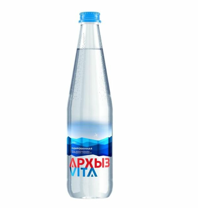 Вода минеральная Архыз газированная, 0,5 л - фото №3