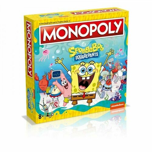 Настольная игра Hasbro Monopoly Spongebob (Монополия: Губка Боб), арт. WM00262-EN1-6 фигурка hasbro mr monopoly монополия брелок