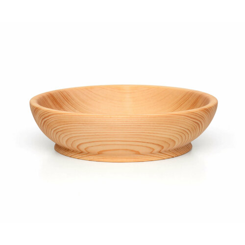 Тарелка из дерева большая D18,5 H5 (скругленная)