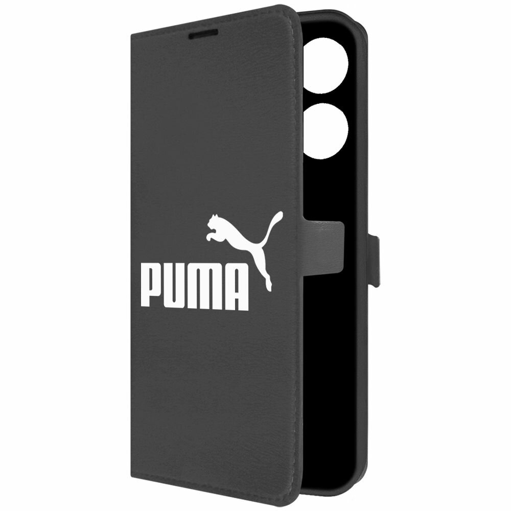 Чехол-книжка Krutoff Eco Book для INFINIX Zero 20 Puma (Пума) (черный)