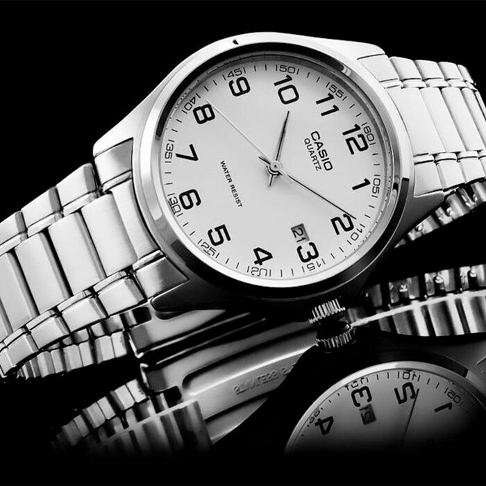 Наручные часы CASIO Collection, белый, серебряный — фото 1