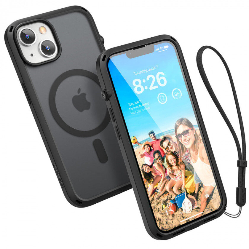 Противоударный чехол Catalyst Influence Case with MagSafe для iPhone 14, цвет Черный (Stealth Black) (CATDMSPH14BLKM)