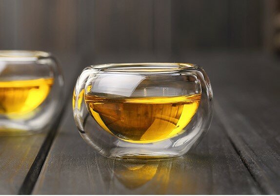 фото Пиала из двойного жаропрочного стекла 130 мл. (комплект 4 шт.)