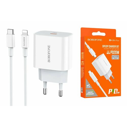 сетевое зар устр borofone bn11 1usb 2c 30w 100w белое Сетевое зар. устр. Borofone BA21A с шнуром Type-C 1USB 2.1A белое