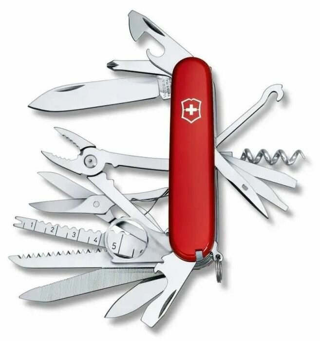 Нож перочинный Victorinox SwissChamp (1.6795), 91 мм, красный