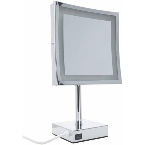 2205D Зеркало косметическое, настольное с LED подсветкой квадратное 21,5 см (204515) косметическое зеркало aquanet 2205d 21 5 см с led подсветкой
