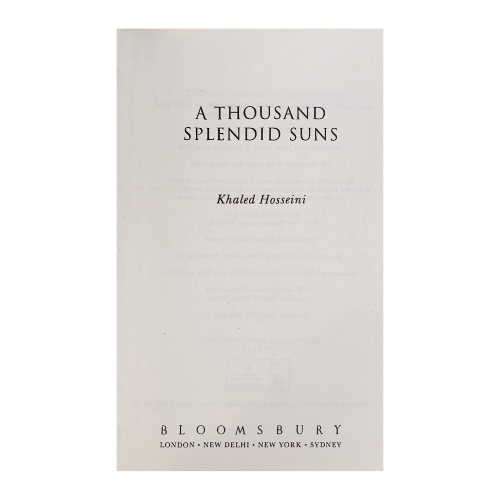Книга A Thousand Splendid Suns - фото №6
