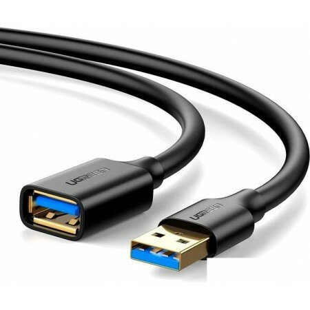 Удлинитель Ugreen US129 30126 USB Type-A - USB Type-A (1.5 м, черный)