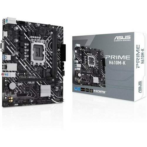 Материнская плата ASUS PRIME H610M-K LGA1700 H610 DDR5 U32 GEN 1 M2 MB 2808000₽