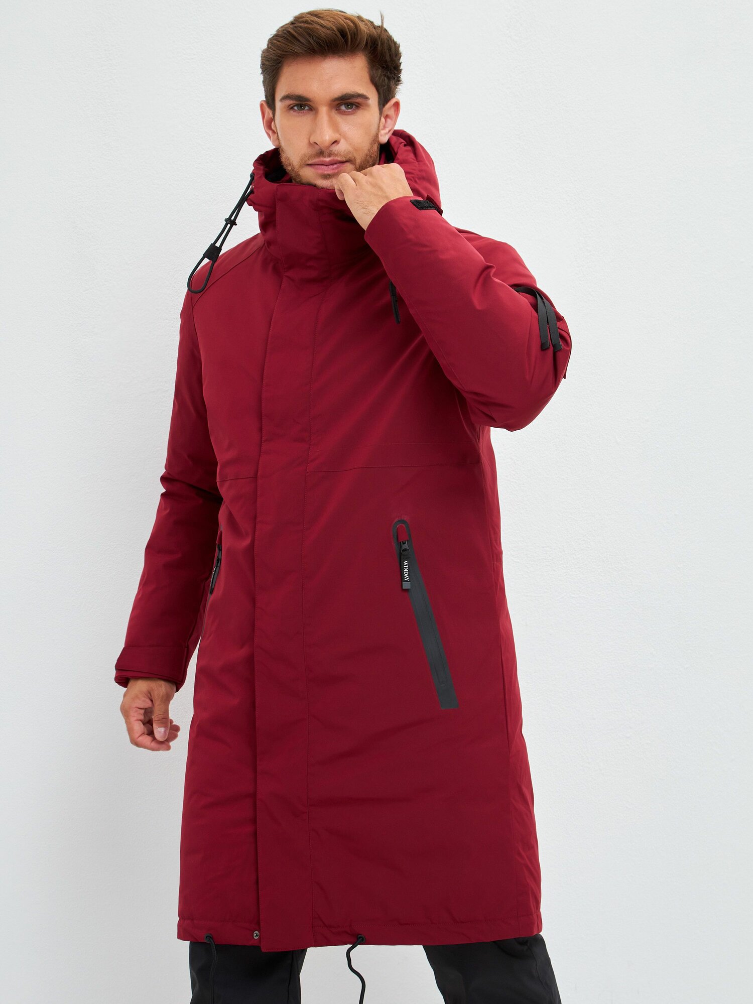 Куртка WINDAY Спорт, размер 6XL, бордовый