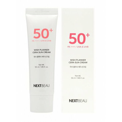 Солнцезащитный крем Nextbeau с керамидами для чувствительной кожи SPF 50PA 55 мл 530₽