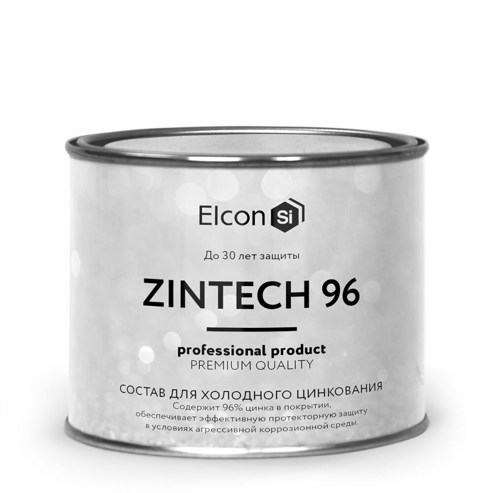 Грунтовка для Холодного Цинкования Elcon Zintech 96 1кг Серый для Антикоррозионной Защиты Черных Металлов.