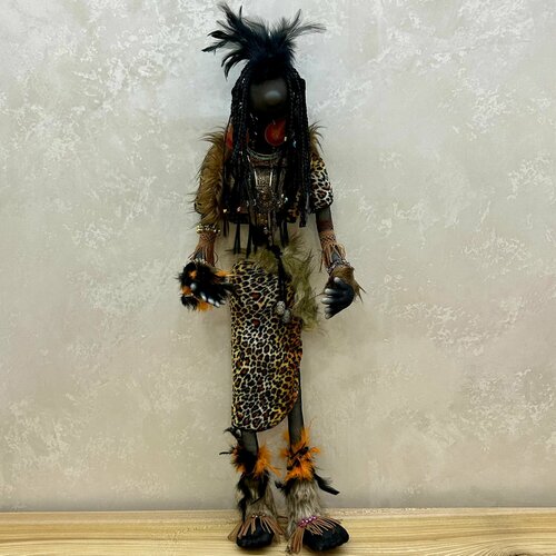 Интерьерная кукла ручной работы Афроамериканка 90 см 9990₽