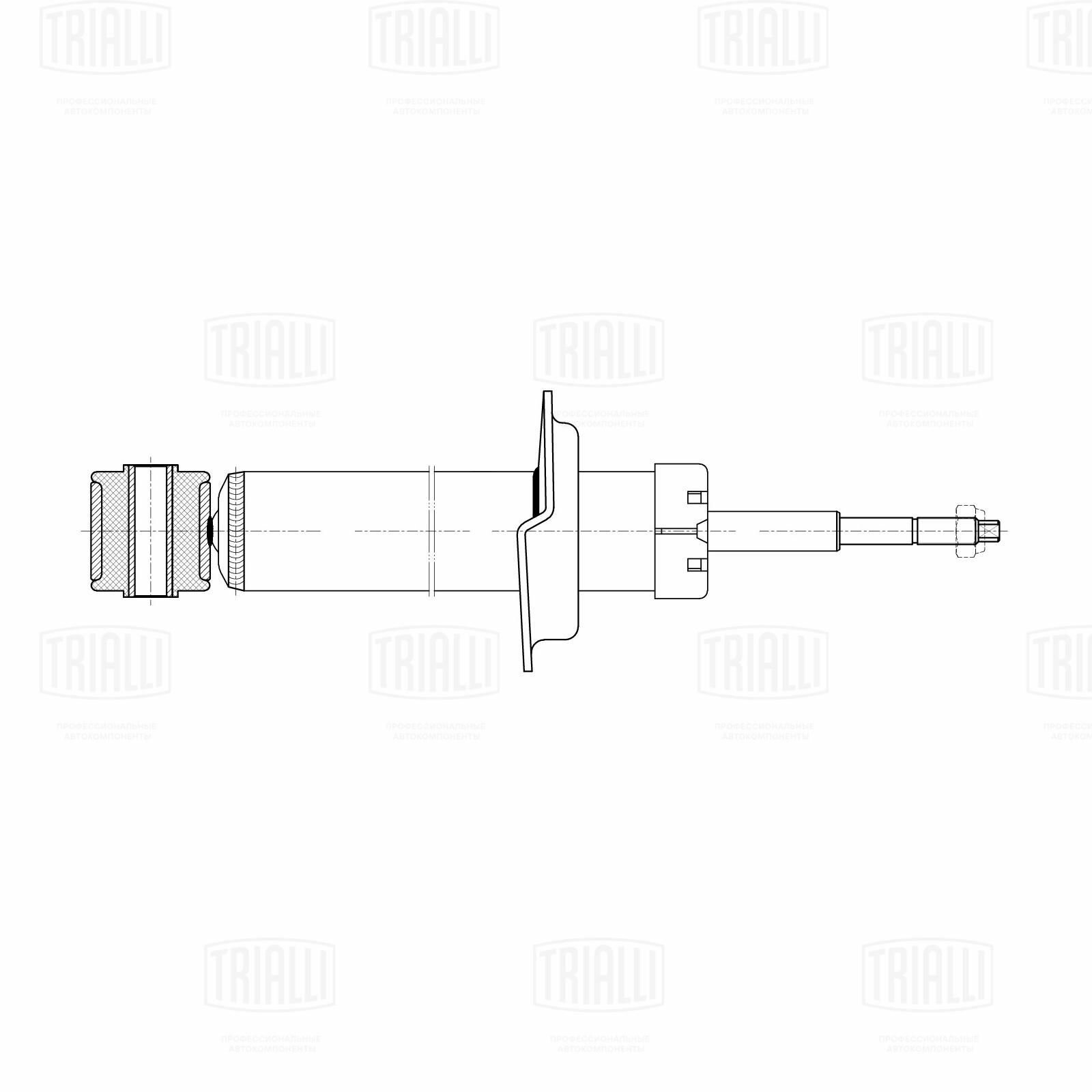 Амортизатор задний масляный для автомобиля ВАЗ 2170 Priora усиленный TRIALLI - фото №15