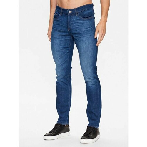 Джинсы BOSS, размер 36/34 EU, синий джинсы boss размер 36 34 [jeans] черный