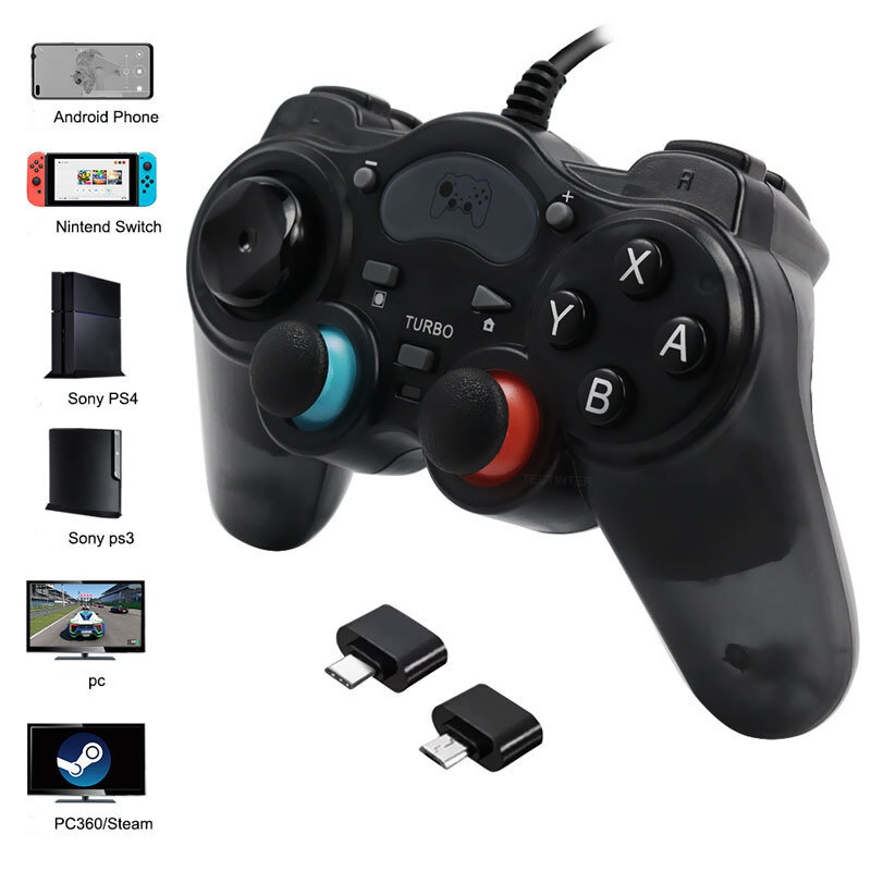 Джойстик геймпад MyPads контроллер проводной игровой в стиле nintendo для приставки консоли PS3/PS4