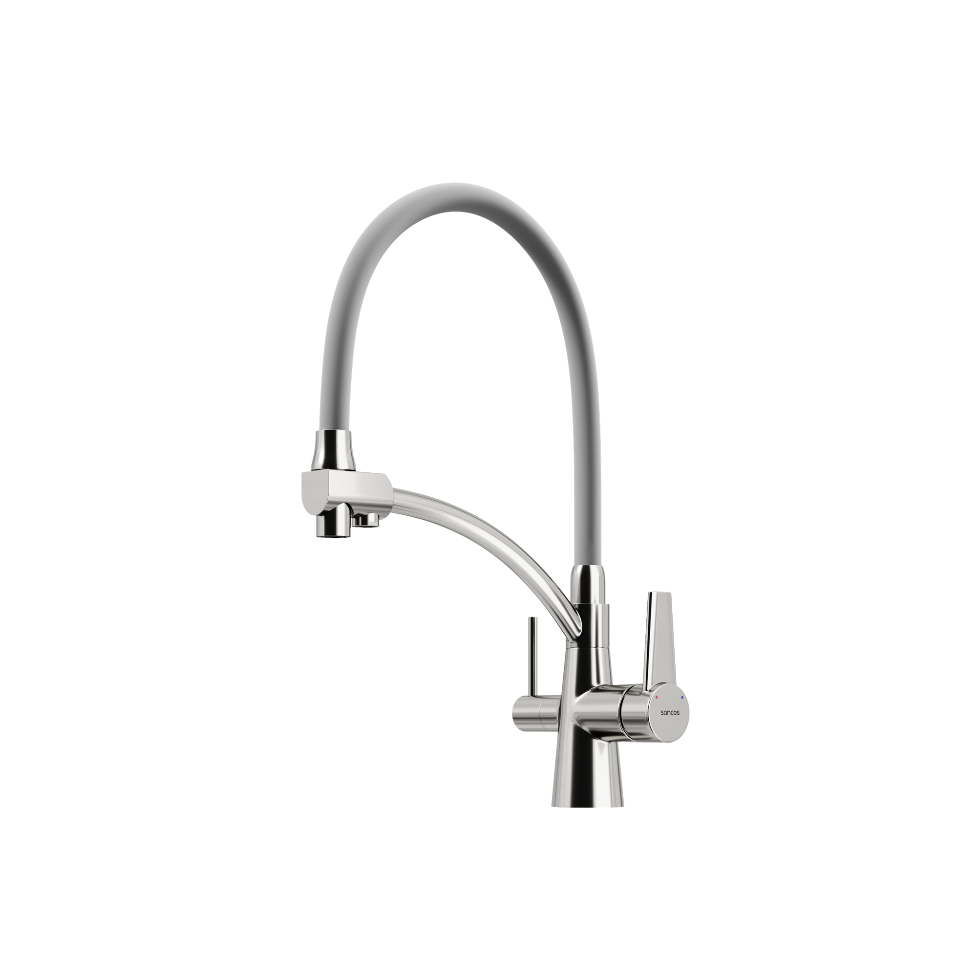 Смеситель для кухни SANCOS Eri с возможностью подключения фильтра, цвет брашированный никель, арт. SC4001BN