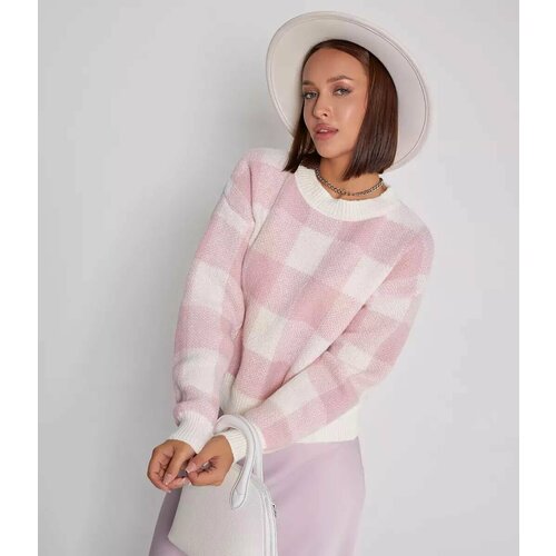 свитер dommod размер 46 серый Свитер DommoD, размер 44;48, розовый