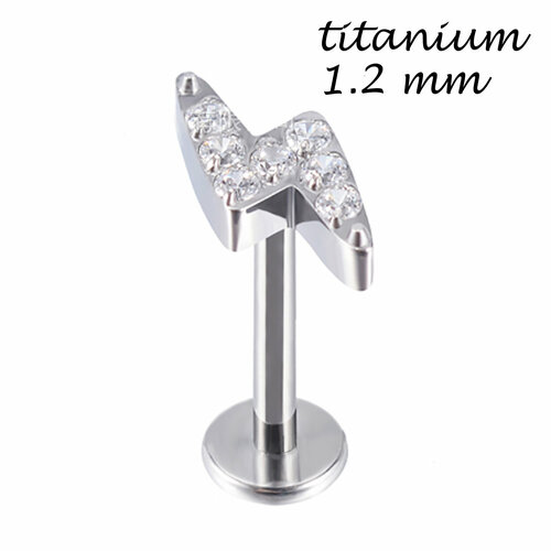 Серьги Zloster Лапка, размер 6 мм, серебряный