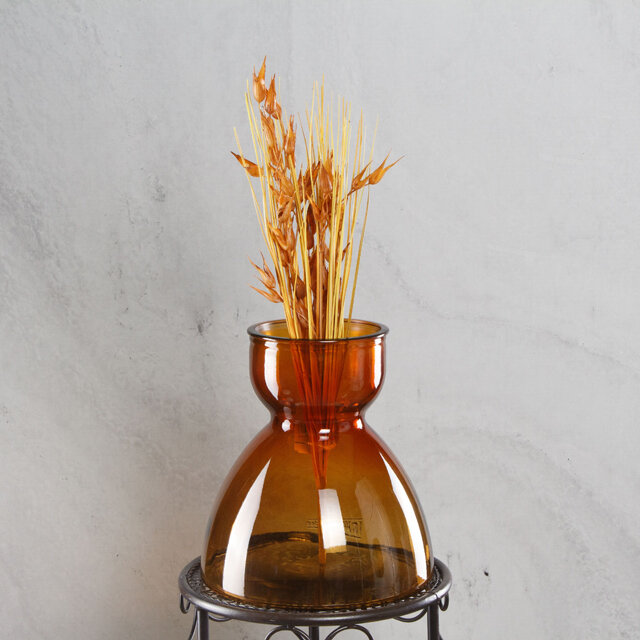 Kaemingk Стеклянная ваза Amber 23 см 870206