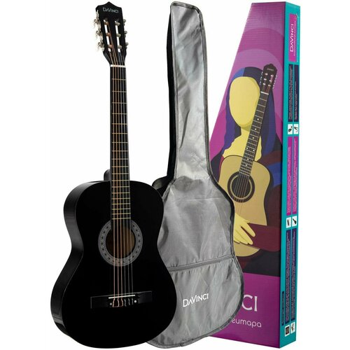 DAVINCI DC-50A BK + Bag - Гитара классическая в наборе