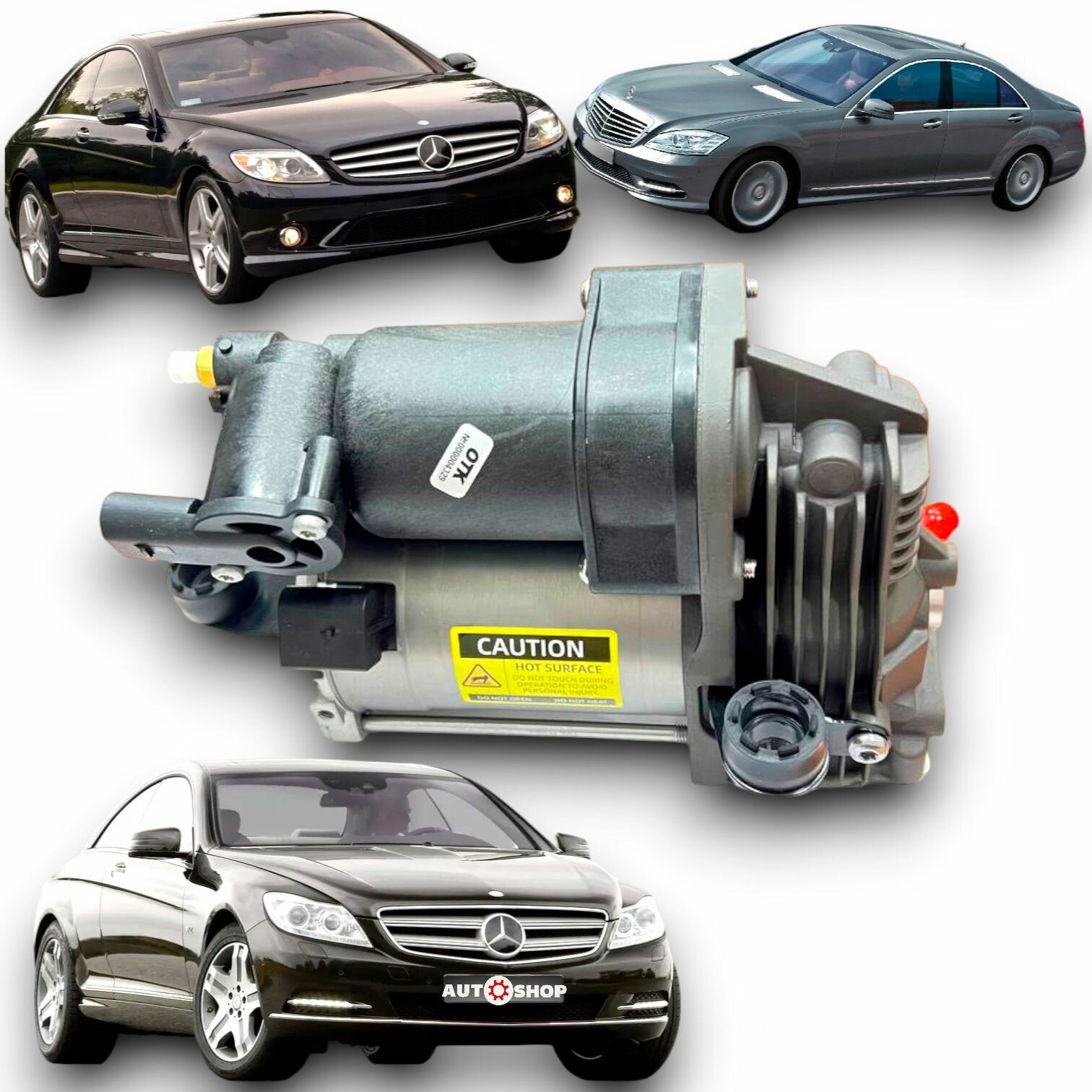 Компрессор контроля высоты ( пневмоподвески ) MERCEDES-BENZ CL C216/S-CLASS W221 с 2005 - 2013 ( Мерседес )