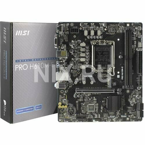 Материнская плата Msi PRO H610M-E 1015400₽