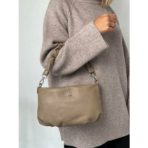 Сумка кросс-боди Chic a Loco 336, фактура зернистая, коричневый