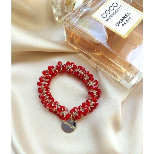 Красивая резинка браслет с бусинами резиночка украшение для волос для девочек и женщин 330₽