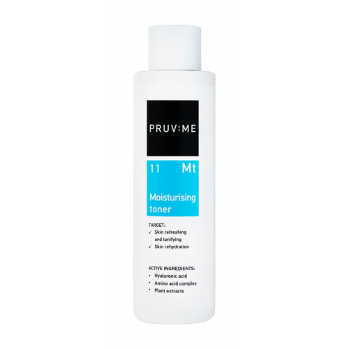 PRUV: ME Mt 11 Moisturising toner Тоник для лица с гиалуроновой кислотой увлажняющий, 215 мл