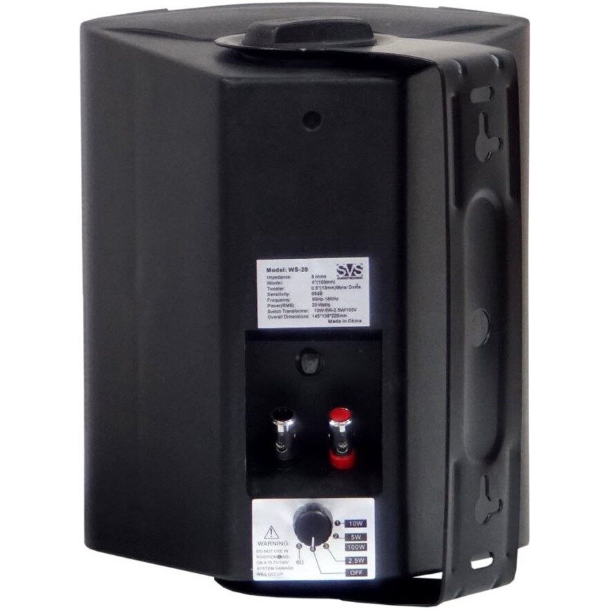 Акустика трансляционная трансформаторная SVS Audiotechnik WS-20 Black — фото 1