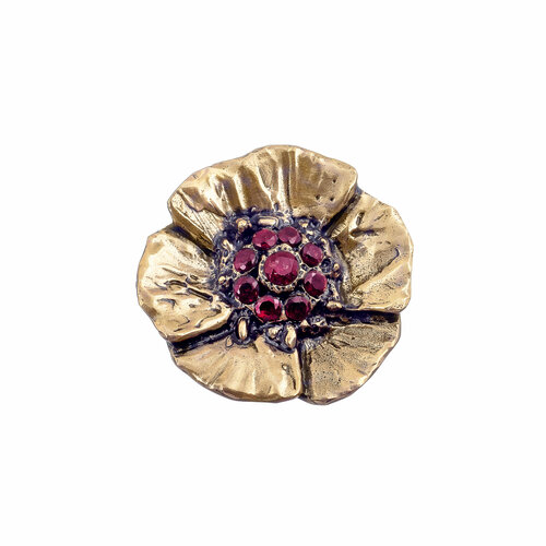 Брошь Alcozer & J, гранат