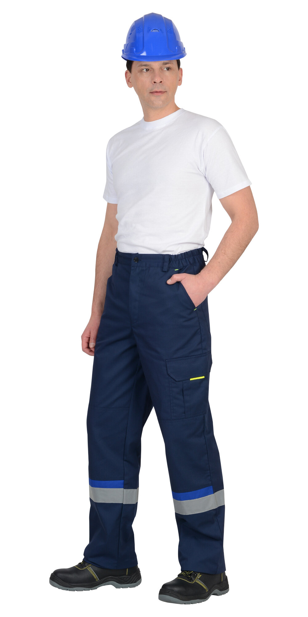 фото Брюки "вест-ворк" темно-оливковый со светло-оливковым р. 60-62/170-176