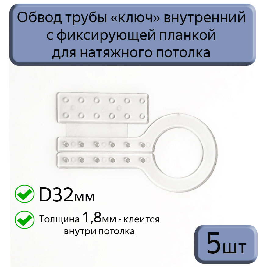 Обвод трубы c фиксирующей планкой 