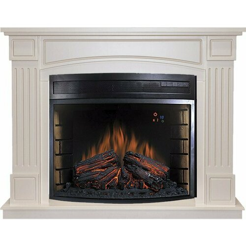 Каминокомплект Boston - Слоновая кость с очагом Dioramic 28 LED FX