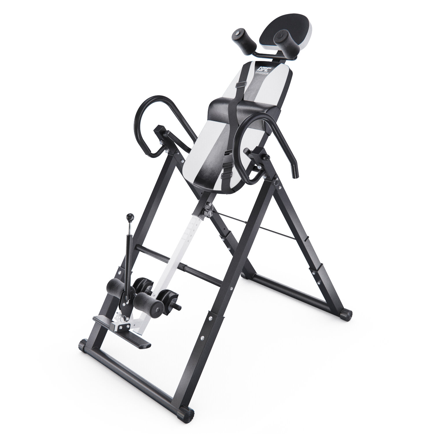 фото Инверсионный стол складной DFC STYLE белый, U-образный фиксатор