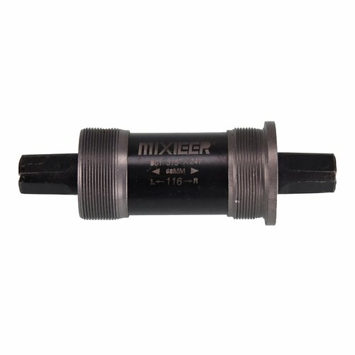 Каретка под квадрат картриджная MIXIEER BB MX-A203 68x116 пром подшипники чёрная в индивидуальной коробке уп 50 530₽