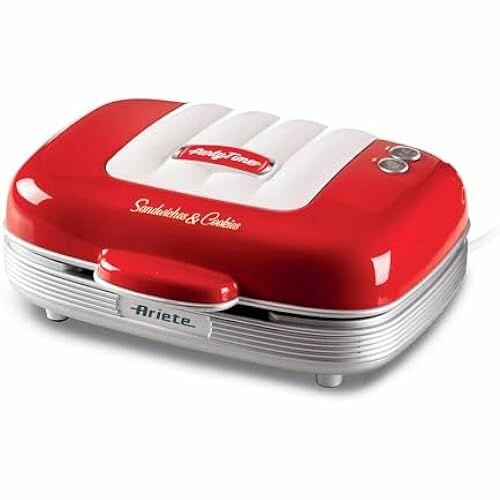 фото ARIETE 1972/00 Сэндвичница 3-в-1 для кексов, красная