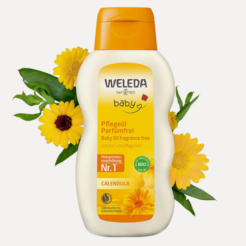 Изображение товара Weleda Детская серия с календулой Р Масло с календулой для младенцев 200 мл