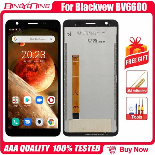 5,5-дюймовый Blackview BV6600 ЖК-дисплей + кодирующий преобразователь сенсорного экрана в сборе 5,7 Оригинальный ЖК-дисплей + сенсорный дигитайзер для BV6600E BV6600 Pro, For BV6600 Pro