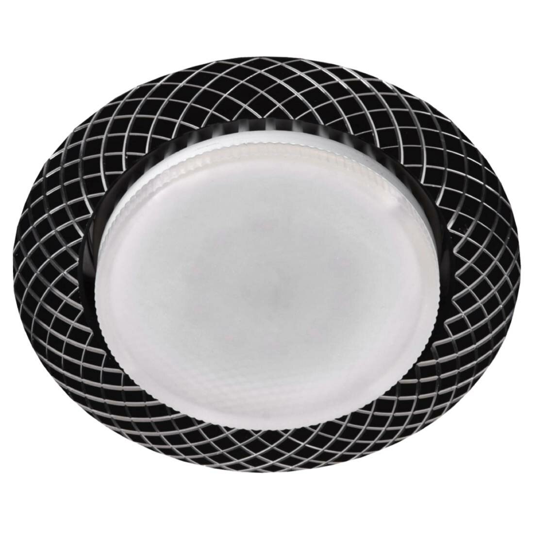 Светильник встраиваемый ЭРА KL 76 AL/BK/1 15W под лампу GX53 IP20 черный Б0049007