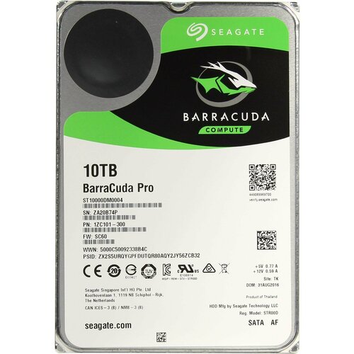 Жесткий диск Seagate 10Tb ST10000DM0004 24990₽