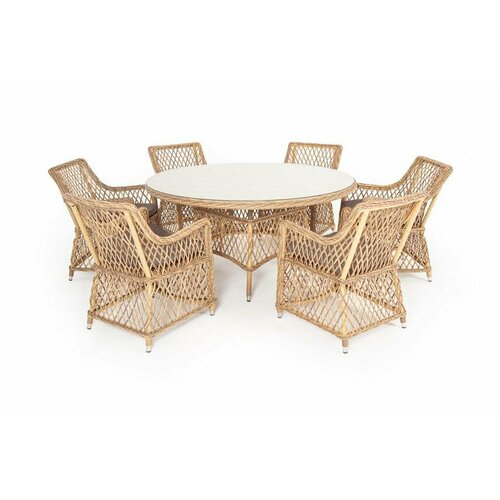 Обеденная группа 4SIS Эспрессо150 L обеденная группа плетеная цвет соломенный арт ECL6T-7-SET 270856₽