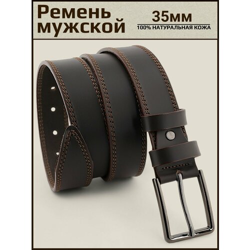 фото Ремень aksybelt для мужчин, размер 140, коричневый