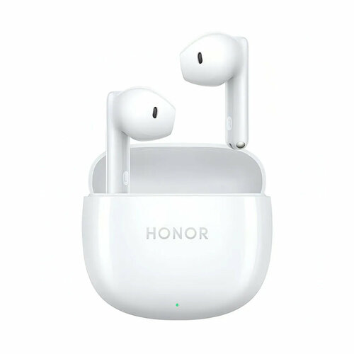 Наушники Honor Choice Earbuds X6, беспроводные, вкладыши, 41/510мАч, Bluetooth 5.3, IP54, белые