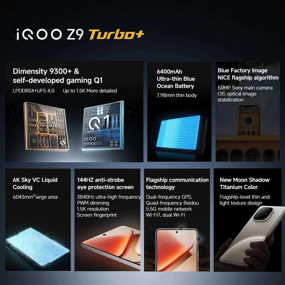 Смартфон Iqoo Z9 Turbo Plus 12/256gb/белый /Китайская версия — фото 1