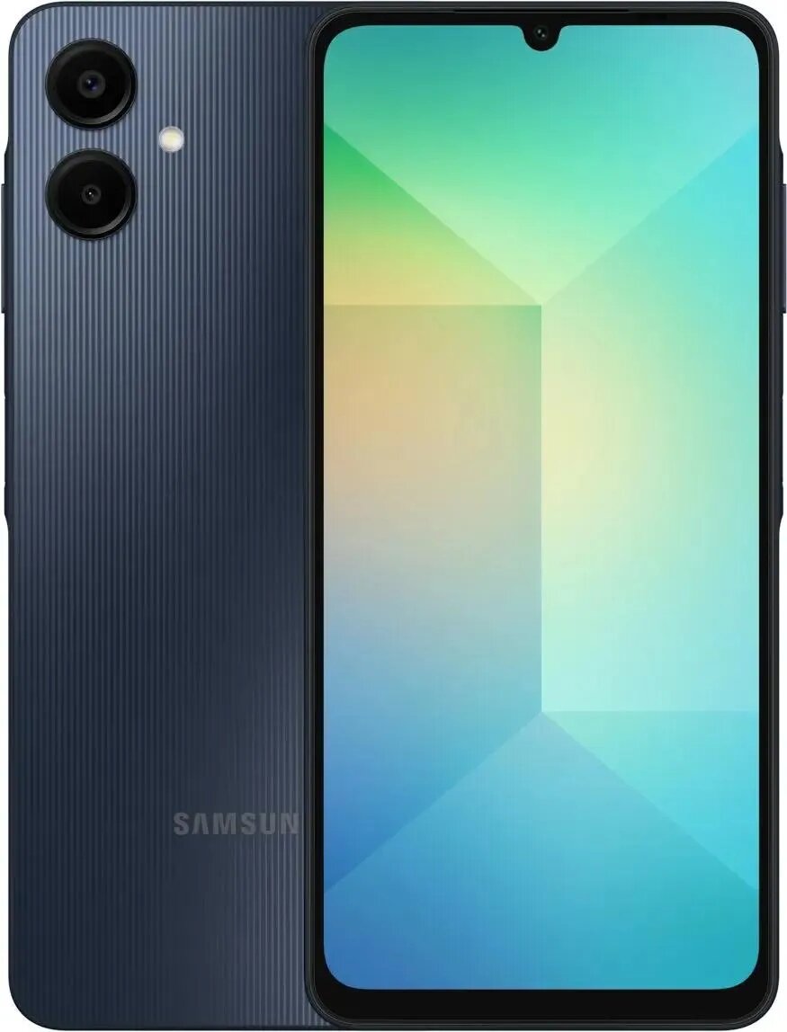 Смартфон Samsung Galaxy A06 4/64 ГБ, чёрный, экран 6,7" и камера 50 МП
