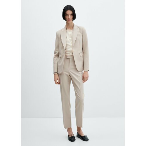 фото Брюки mango outlet boreal, размер 40 eu, коричневый